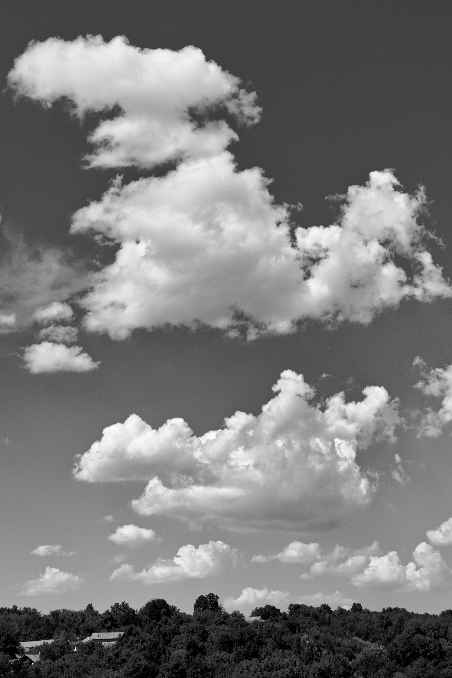 Wolken am Horizont | Schwarzweiß-Fotografie