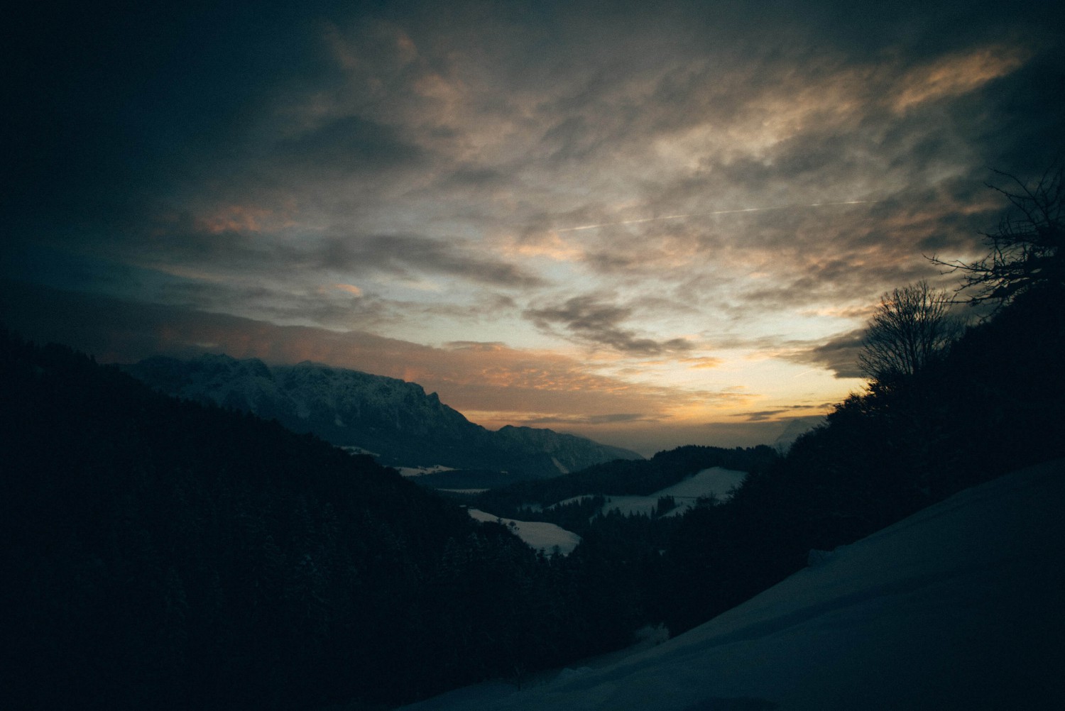 Sonnenuntergang in den Bergen | Fotografieren bei Nacht