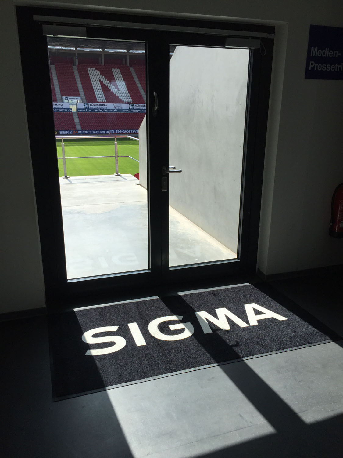 Branding im SIGMA-Medienaufenthaltsraum von Mainz 05