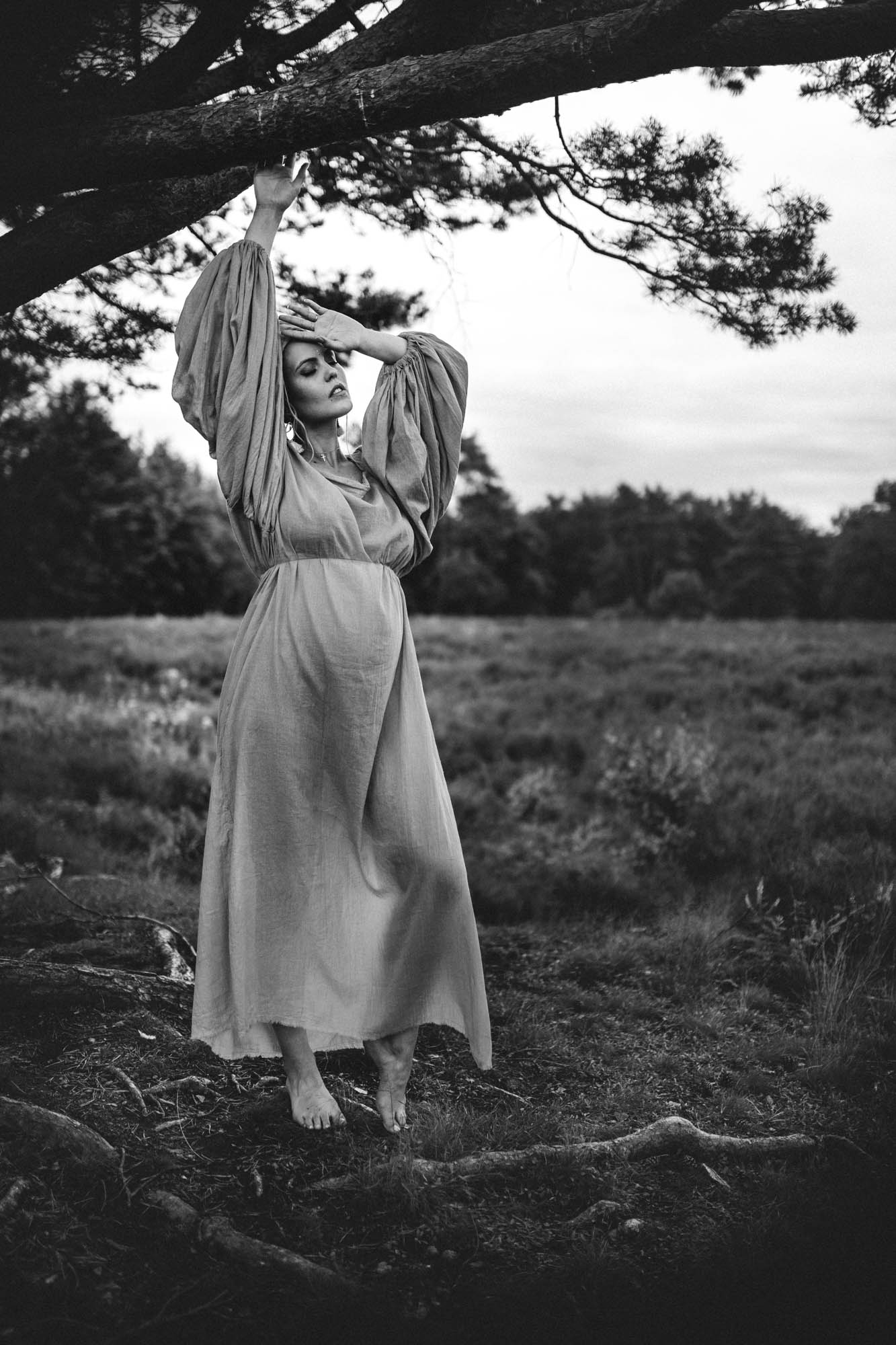 Schwangerschaftsfotografie in der Mehlinger Heide © Charlene Förster