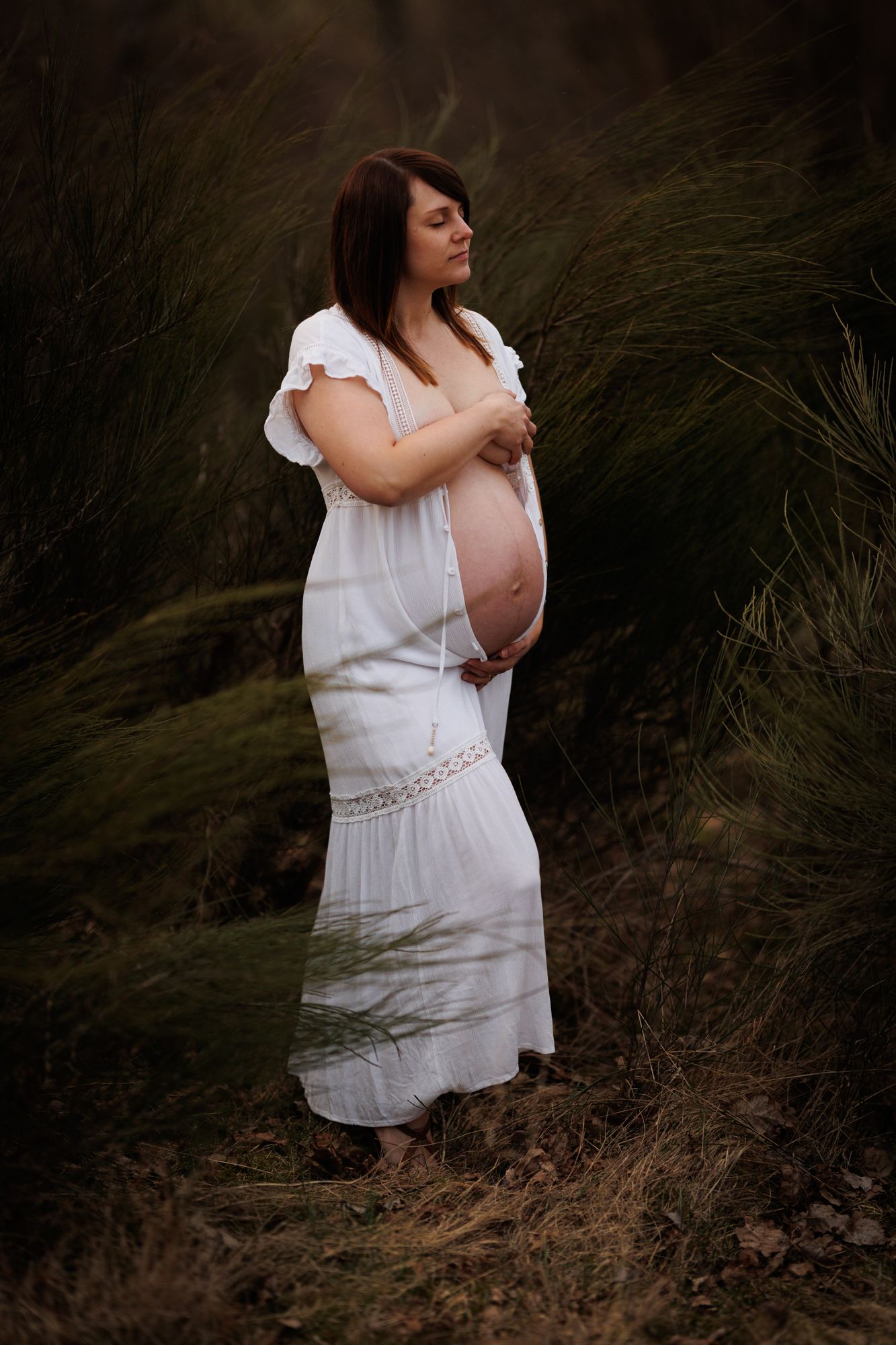 So nah und doch so fern - Schwangerschaftsfotografie mit 105mm © Charlene Förster
