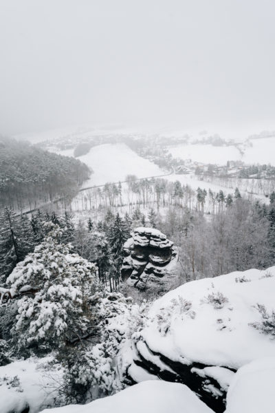 Durch die verschneite Sächsische Schweiz © Christiane Hube