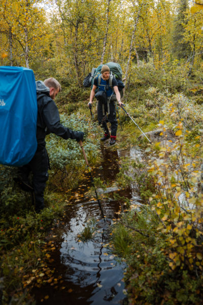 Unterwegs in der Wildnis Lapplands © Sebastian Mittermeier