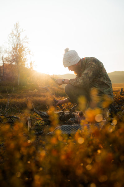 Unterwegs in der Wildnis Lapplands © Sebastian Mittermeier